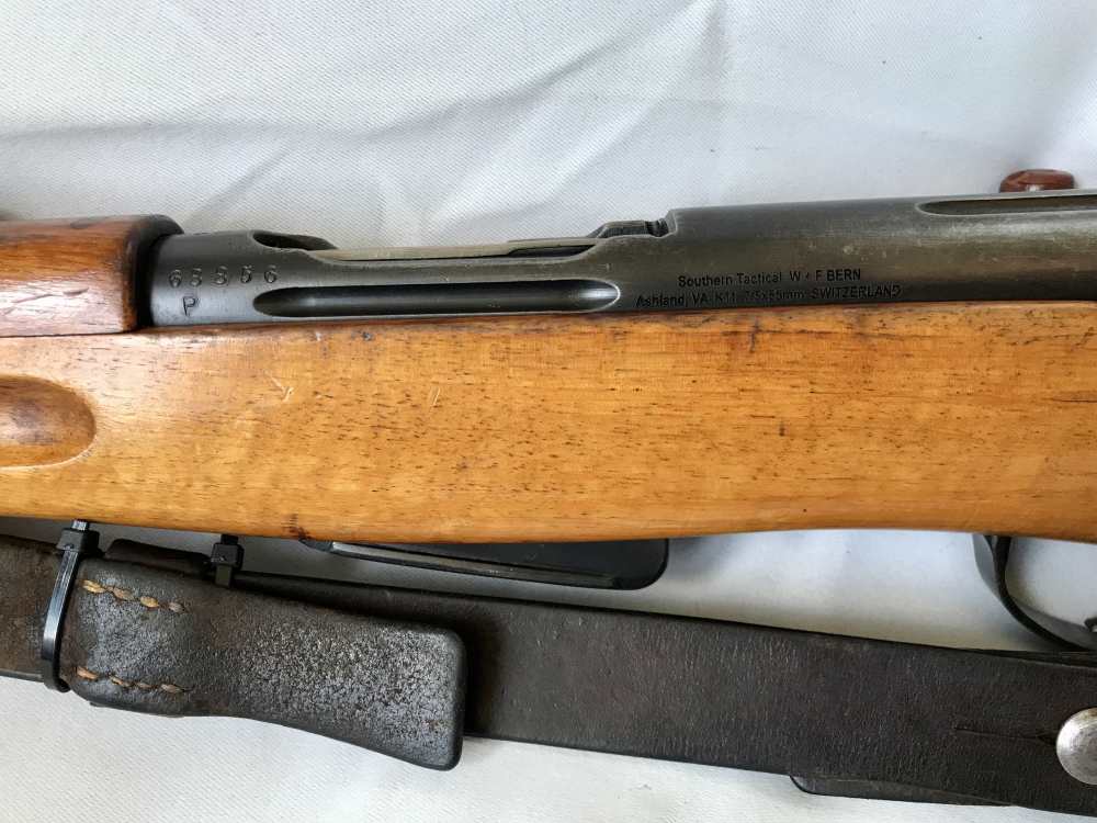All Matching WW1 Swiss K11 w/ -RARE - H.S. Matching Year SAWBACK Bayonet-img-18