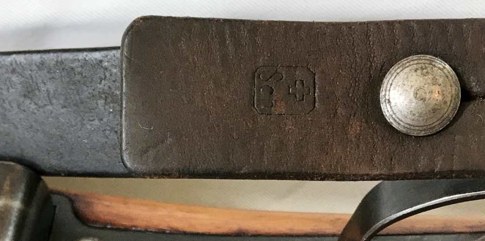 All Matching WW1 Swiss K11 w/ -RARE - H.S. Matching Year SAWBACK Bayonet-img-22