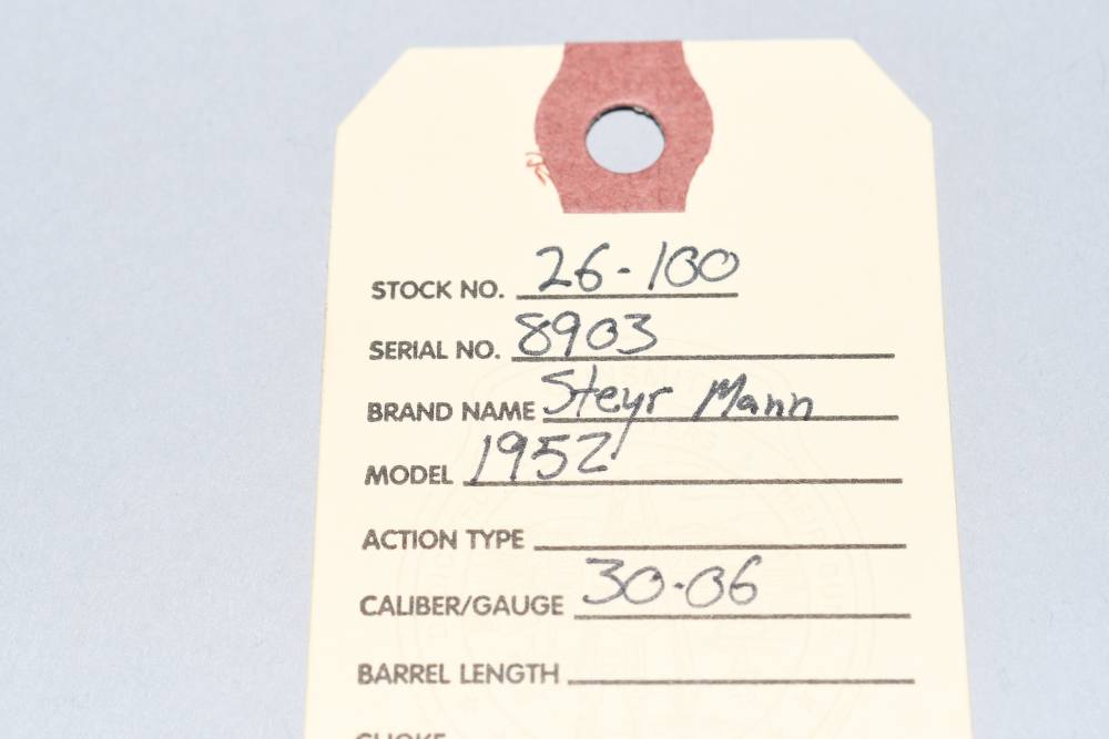 Nice Steyr Mannlicher Schoenauer Model 1952 Bolt Action Rifle 30-06 C&R-img-1