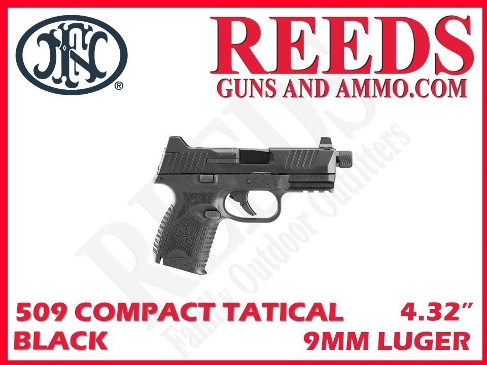 FN 509 OR Tactical Compact Black Threaded NTS 9mm 4.32in 66-100782-img-0