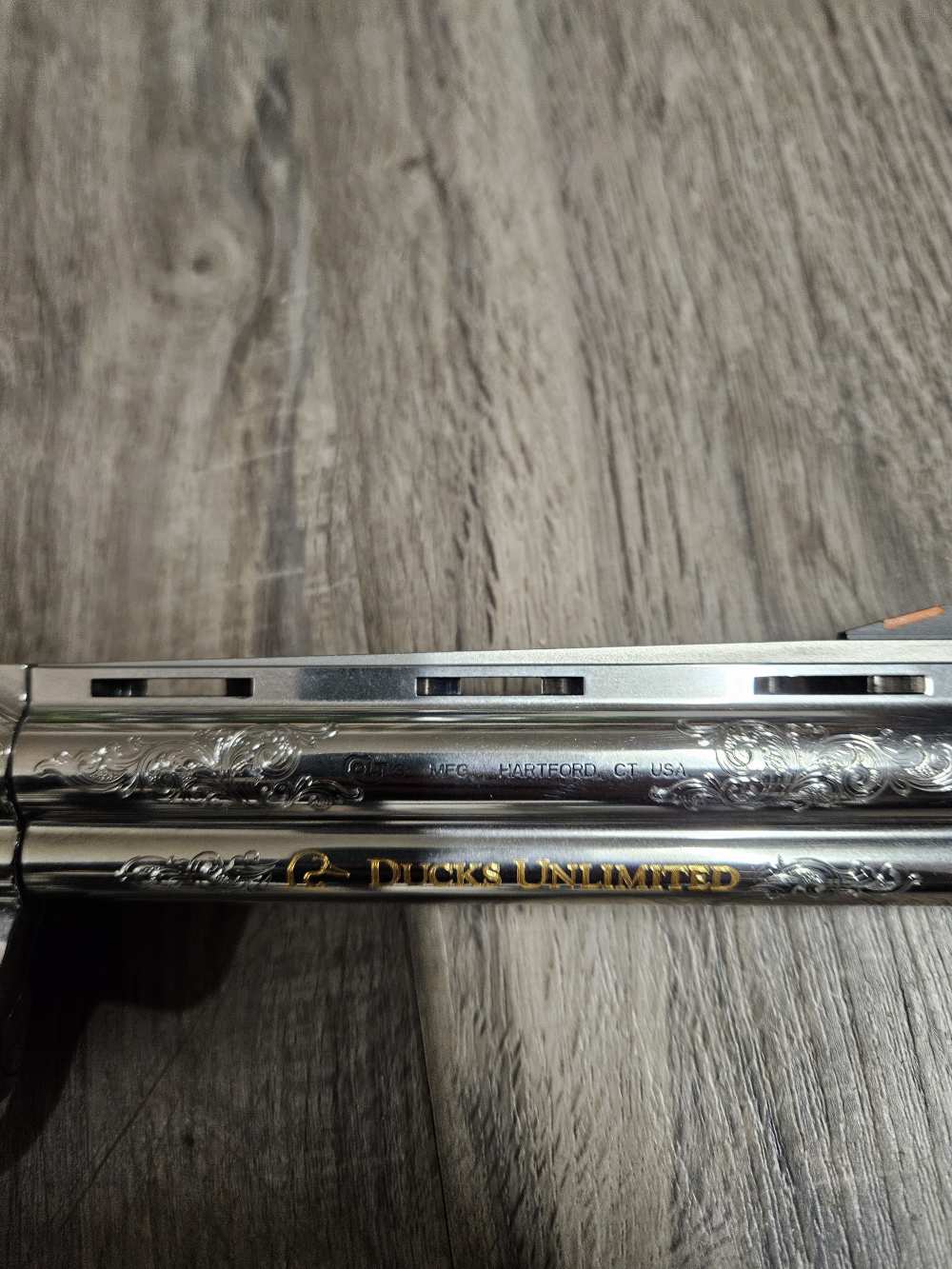 NEW Colt Python .357 Mag  6" Stainless Ducks Unlimited Engraved 2025 -img-4