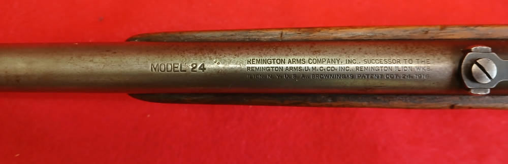 Remington model 24 Tube fed semi-auto  .22 Short Penny Auction-img-12