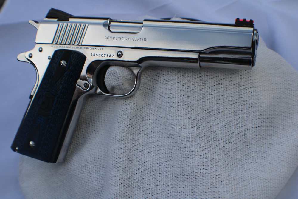  BRIGHT STAINLESS Colt Competition .38 SUPER GOVT 1911 Model O1073CCS - NEW-img-14