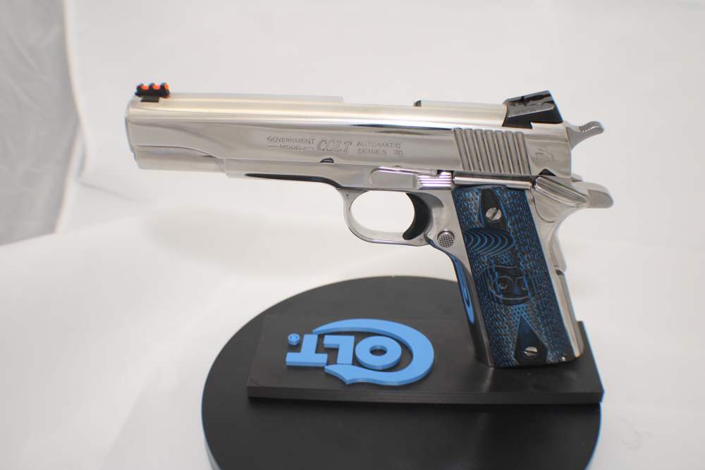  BRIGHT STAINLESS Colt Competition .38 SUPER GOVT 1911 Model O1073CCS - NEW-img-1