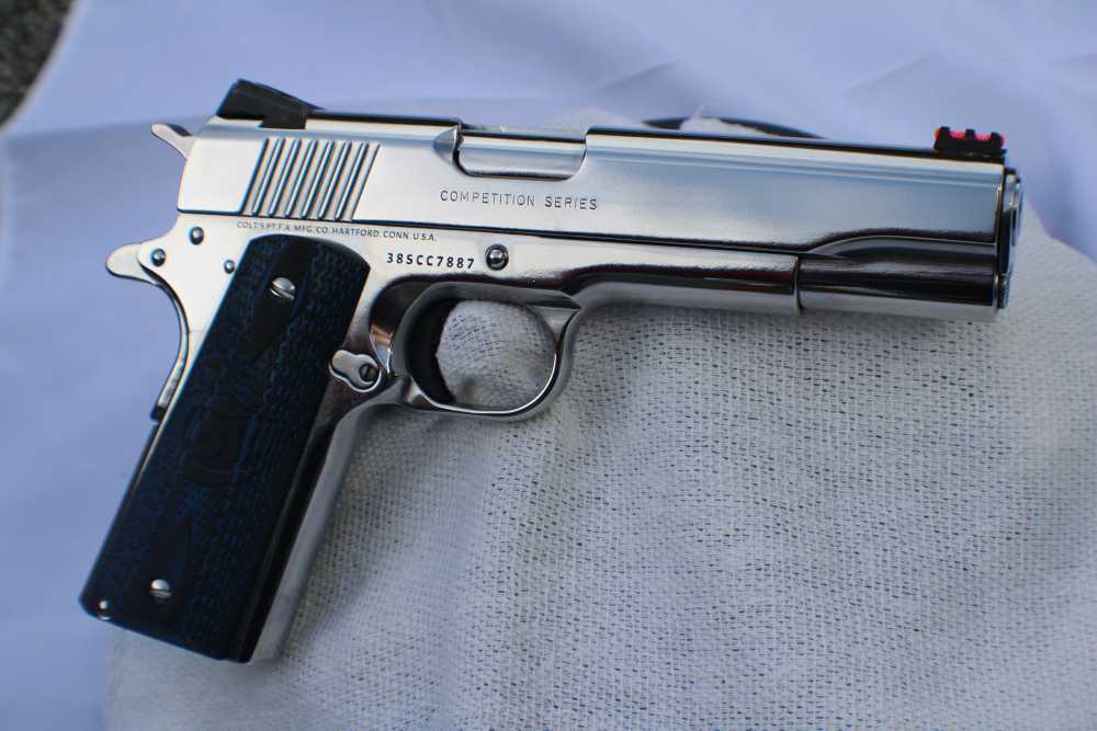  BRIGHT STAINLESS Colt Competition .38 SUPER GOVT 1911 Model O1073CCS - NEW-img-15
