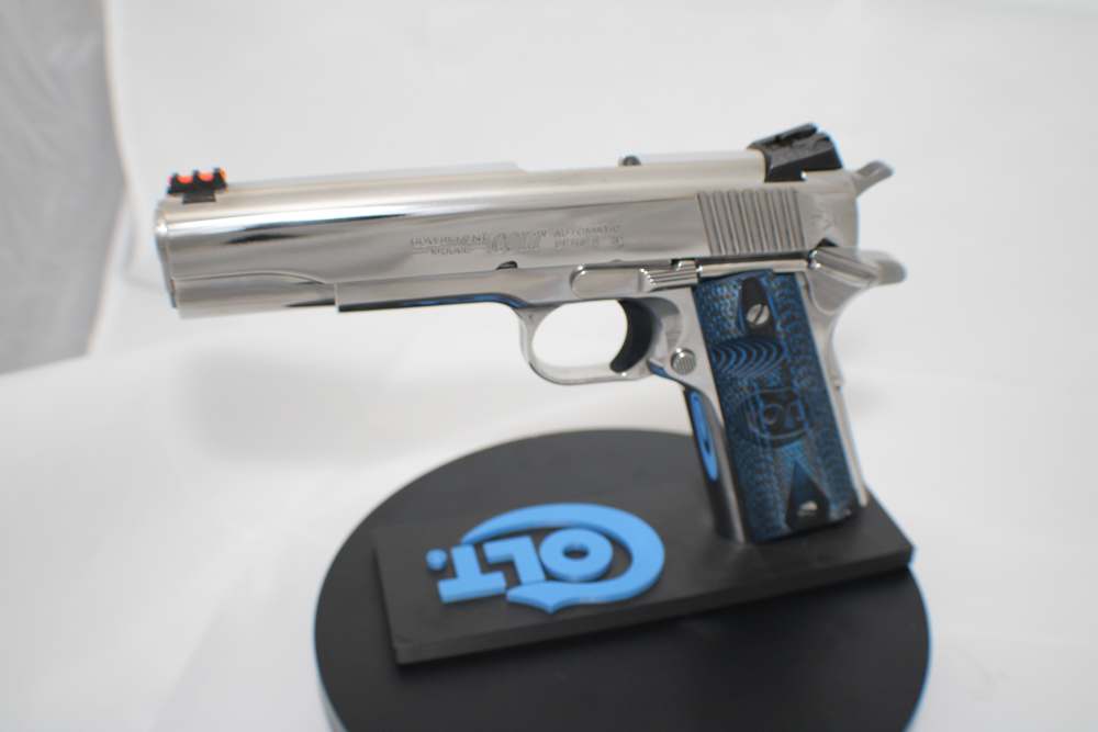  BRIGHT STAINLESS Colt Competition .38 SUPER GOVT 1911 Model O1073CCS - NEW-img-0