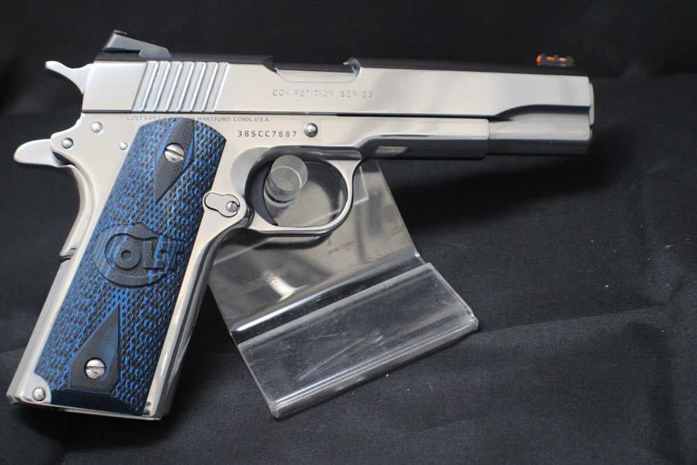  BRIGHT STAINLESS Colt Competition .38 SUPER GOVT 1911 Model O1073CCS - NEW-img-18
