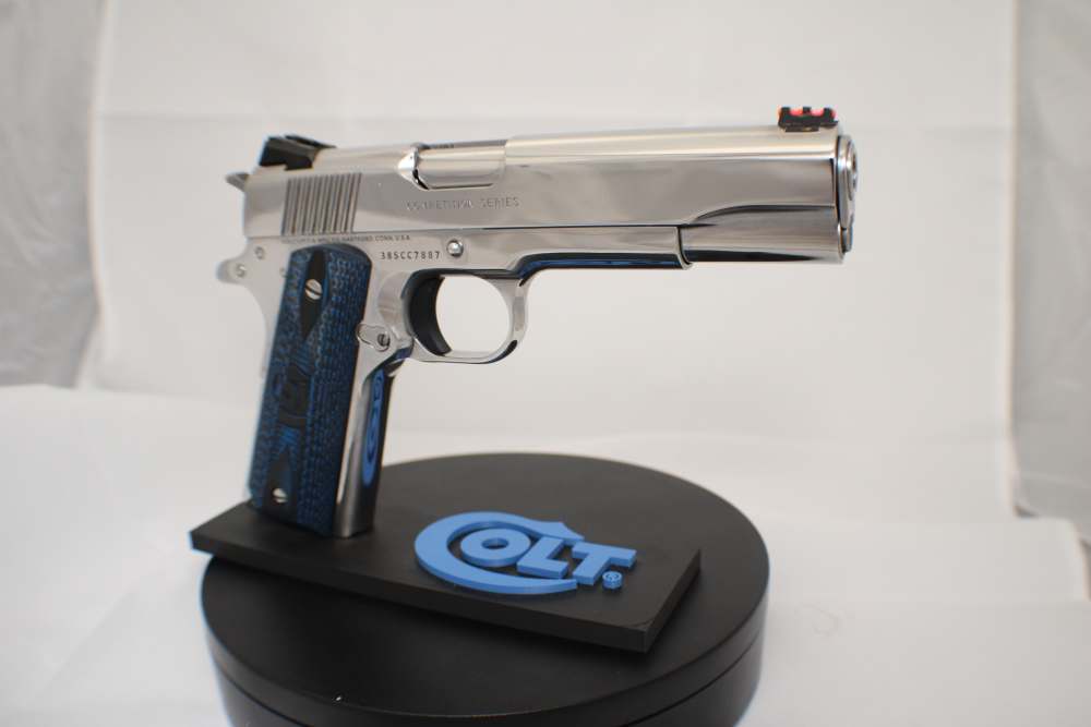  BRIGHT STAINLESS Colt Competition .38 SUPER GOVT 1911 Model O1073CCS - NEW-img-9