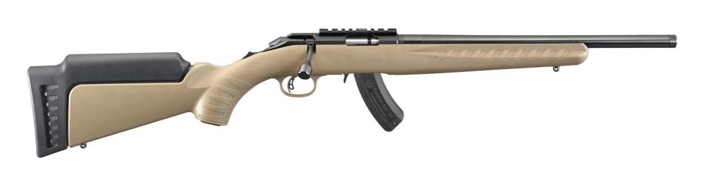 New-Ruger American Rifle .17 HMR Threaded Flat Dark Earth 8371 $Super Deal$-img-0