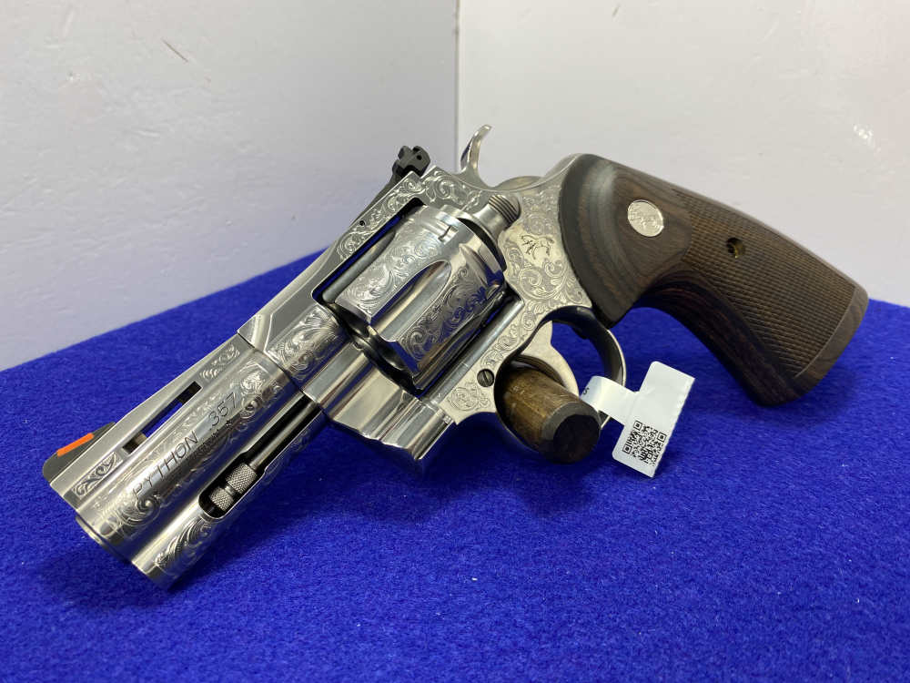 2022 Colt Python .357 Magnum Stainless 3"*BEAUTIFUL SCROLL ENGRAVED PYTHON*-img-5