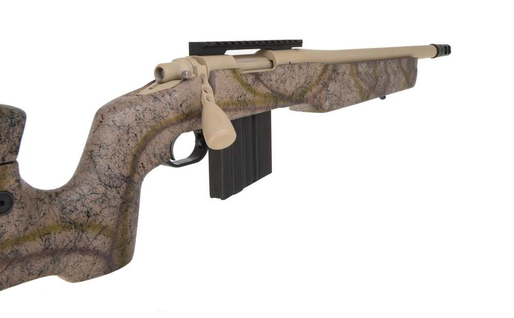 Red Hawk Rifles Remington 700 .300 AAC Blackout BLK 17" bbl Desert FDE Camo-img-11