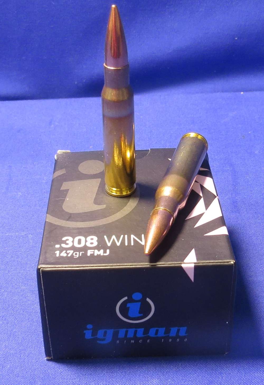 Lot of 200 Rounds of Igman .308 Win. Ammunition - 147gr. FMJ, Brass Case-img-1
