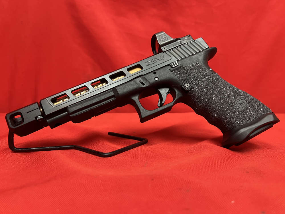 Glock 34 Gen 3 ZevTech Slide 5.31" Barrel 9mm Comp Magwell DeltaPoint Pro-img-2
