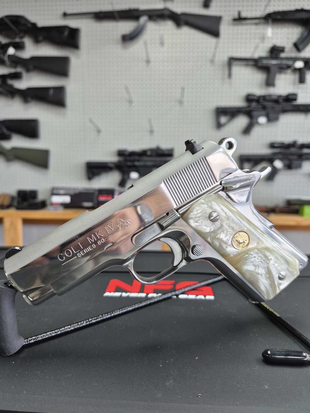 Colt MK IV Series 80 Officers 45ACP — Stainless —-img-2