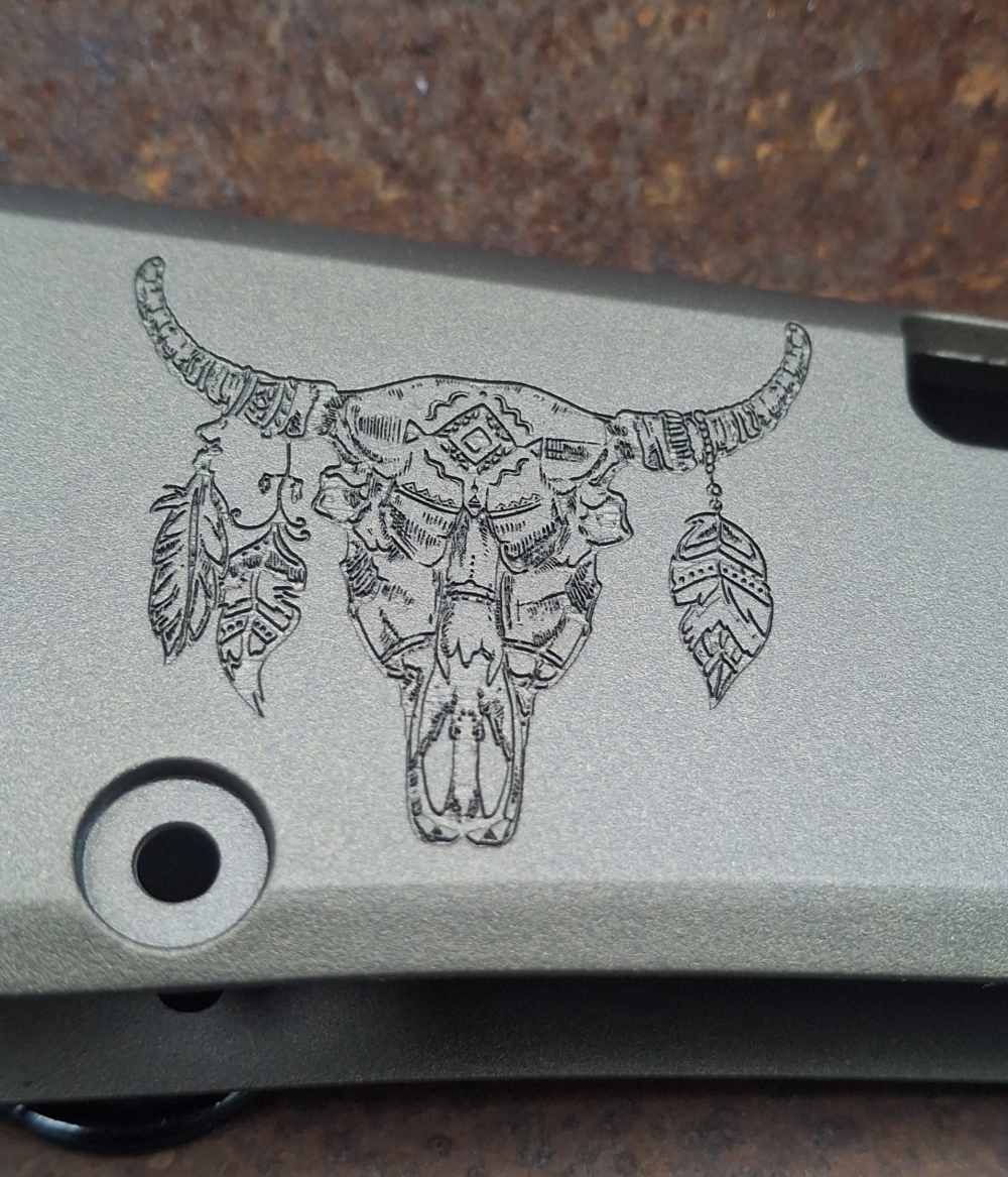 Custom Laser Engraved Henry H001 Receiver Cover -Burnt Bronze Cerakoted--img-3