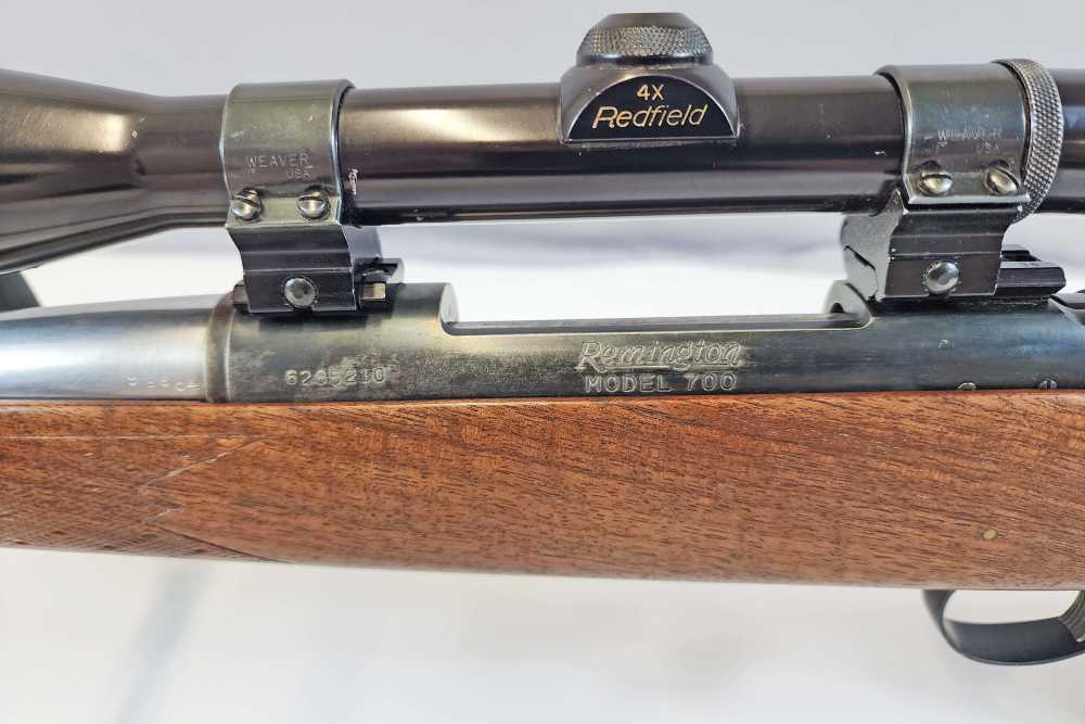 1973 Remington 700 ADL 7mm Rem Mag 24" – Redfield 4x Widefield Scope-img-8