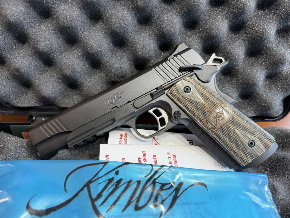 NIB Kimber Tactical Entry II .45 ACP 1911 Night Sights Rail 3200199-img-1