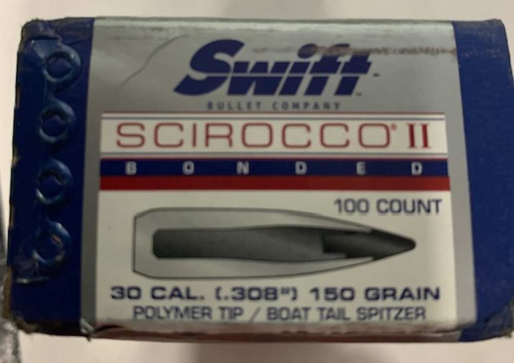 99 Count Swift Scirocco II 30cal 150gr poly tip BT spitzer-img-0