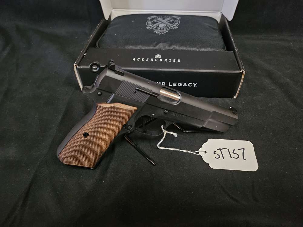 Springfield Armory SA-35 9mm Luger. New - Walnut Grips - Modern Hi Power-img-1