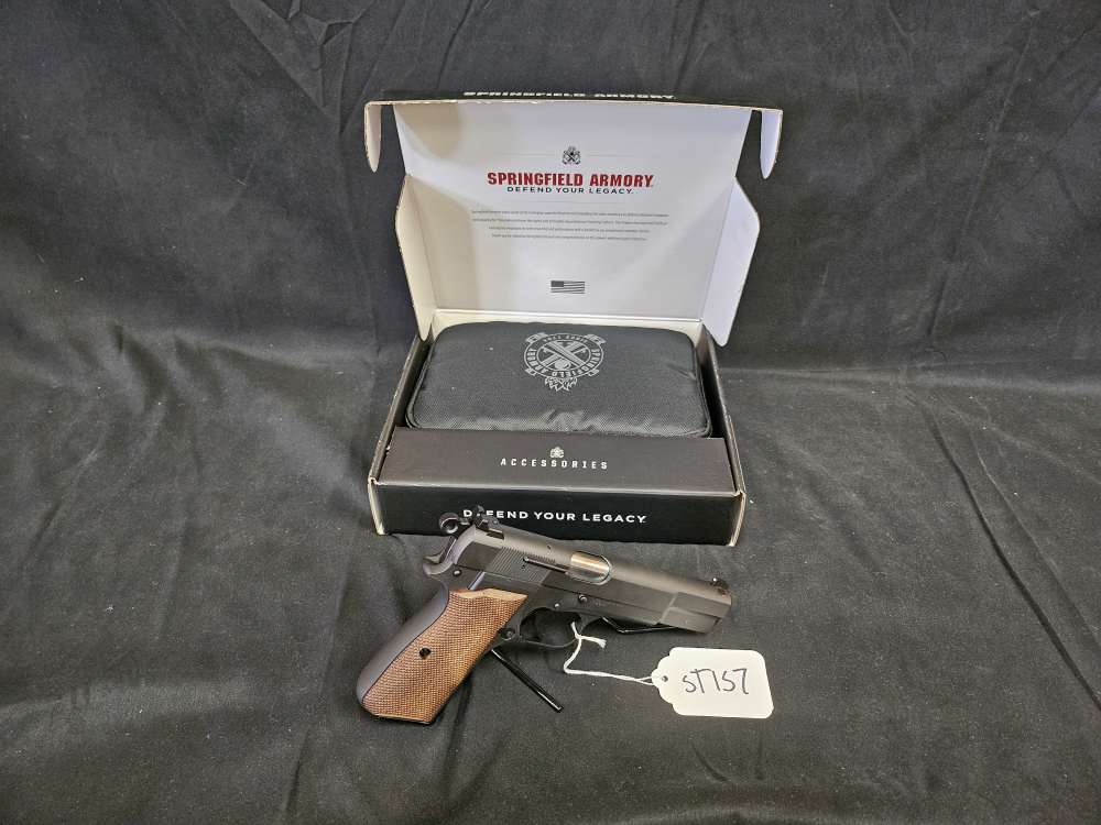 Springfield Armory SA-35 9mm Luger. New - Walnut Grips - Modern Hi Power-img-0