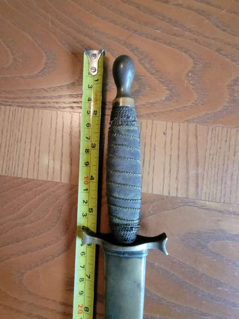ULTRA RARE! Antique Civil War Navy Officer's Etched Dagger knife sword-img-1