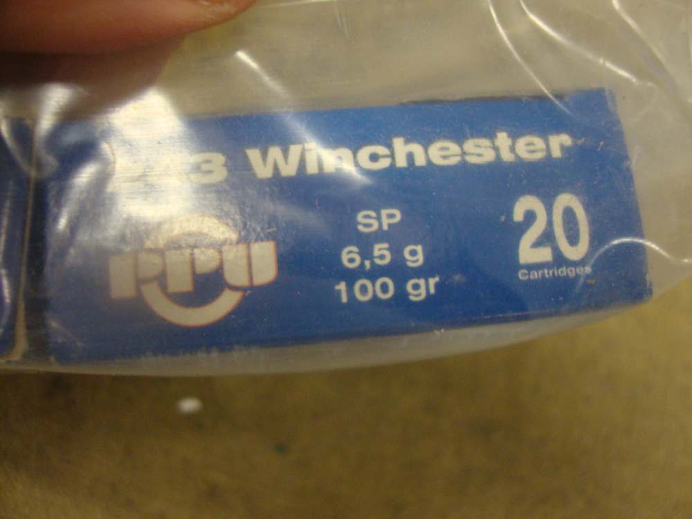 .243 Winchester PPU 100-gr SP ammo lot *60 round lot*-img-1