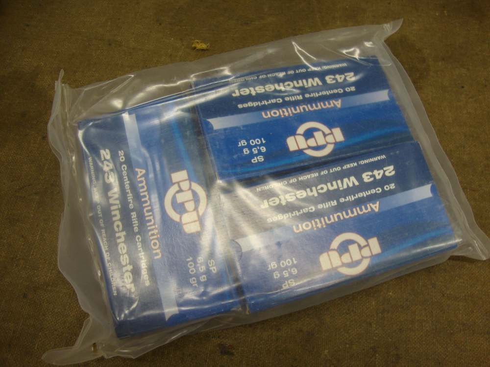 .243 Winchester PPU 100-gr SP ammo lot *60 round lot*-img-0