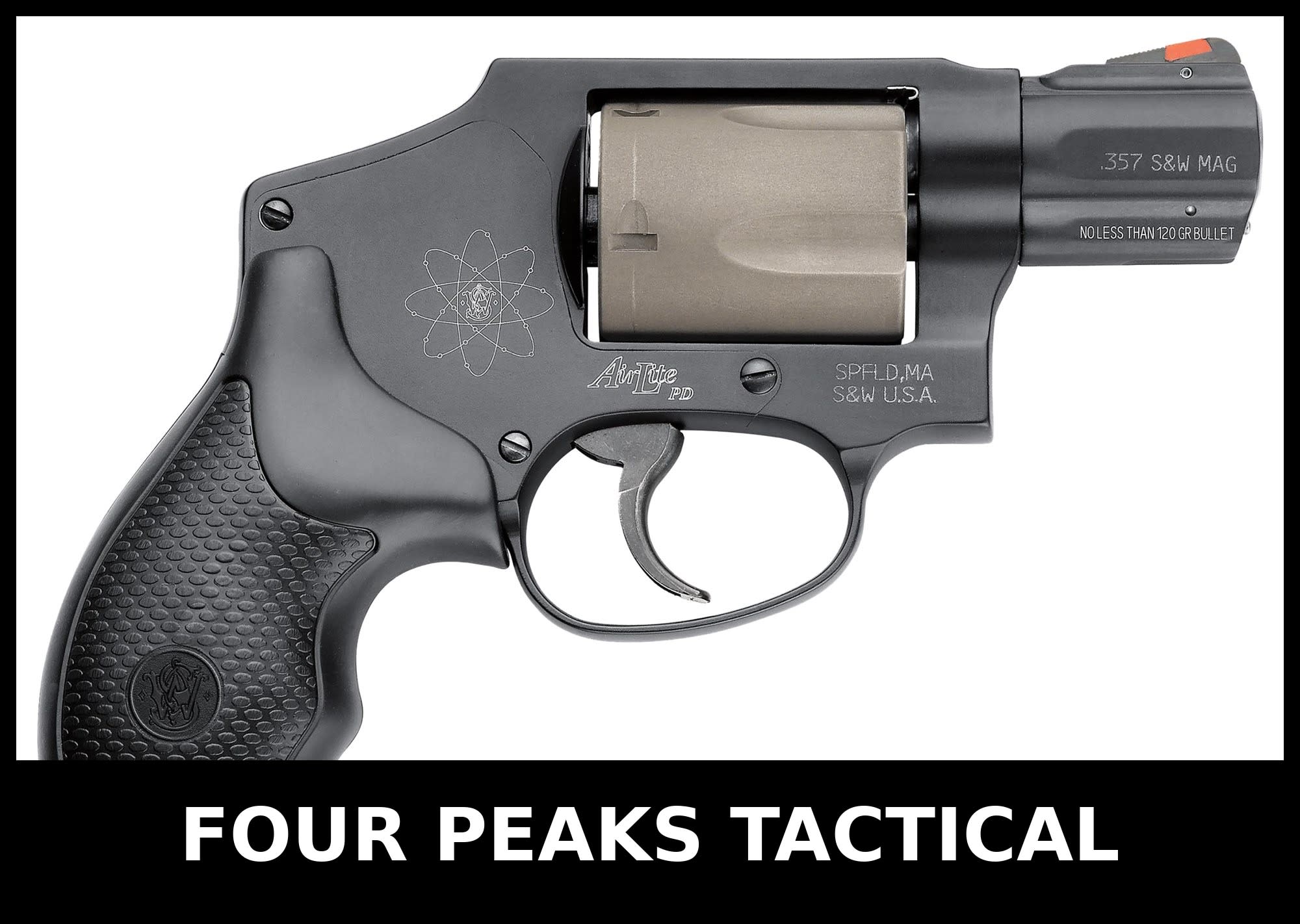 Smith & Wesson Model 340 357 Mag 1.88 Black Aluminum Frame-img-0