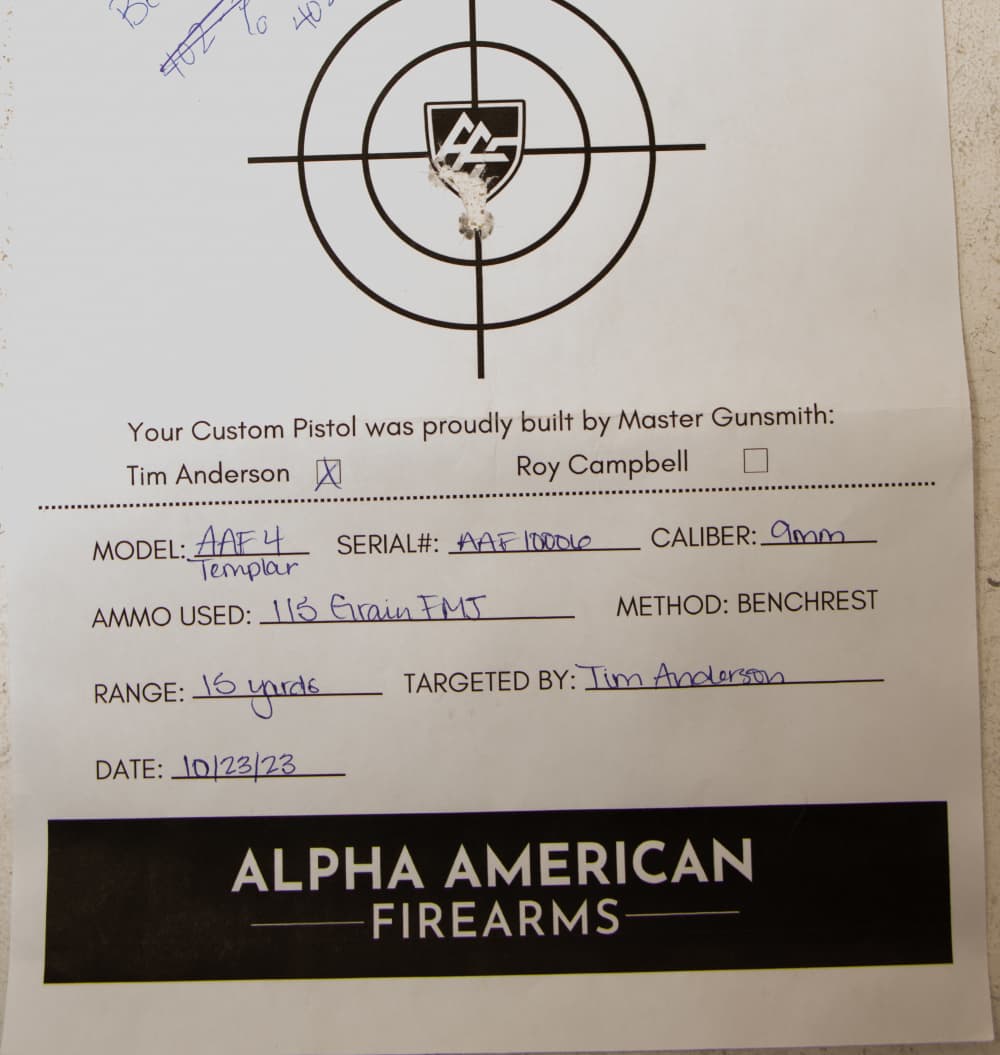 Alpha American AAF4 Custom 2011 Bronze Knights Templar 9mm / 5" -img-5