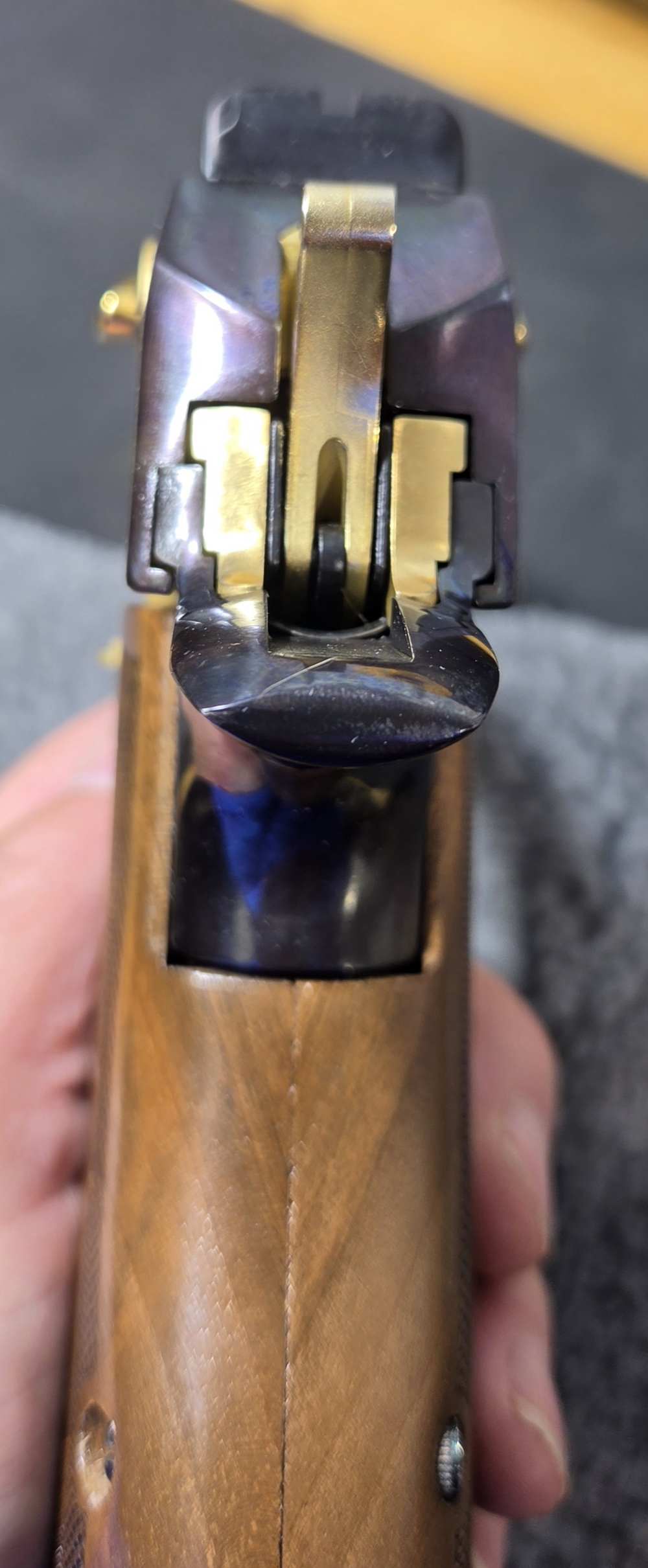 DESERT EAGLE 50AE ENGRAVED HIGH POLISH BLUED & 24K GOLD -img-20