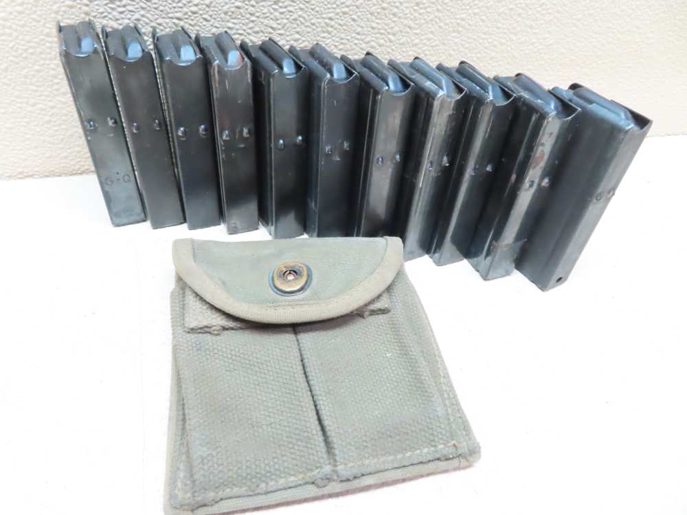 USGI M1 Carbine Magazine Lot – 11 Magazines + 1943 Dated Pouch-img-6
