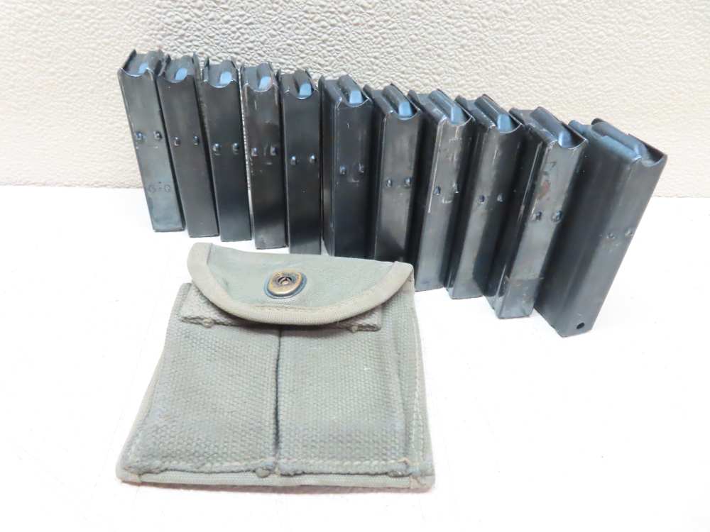 USGI M1 Carbine Magazine Lot – 11 Magazines + 1943 Dated Pouch-img-3