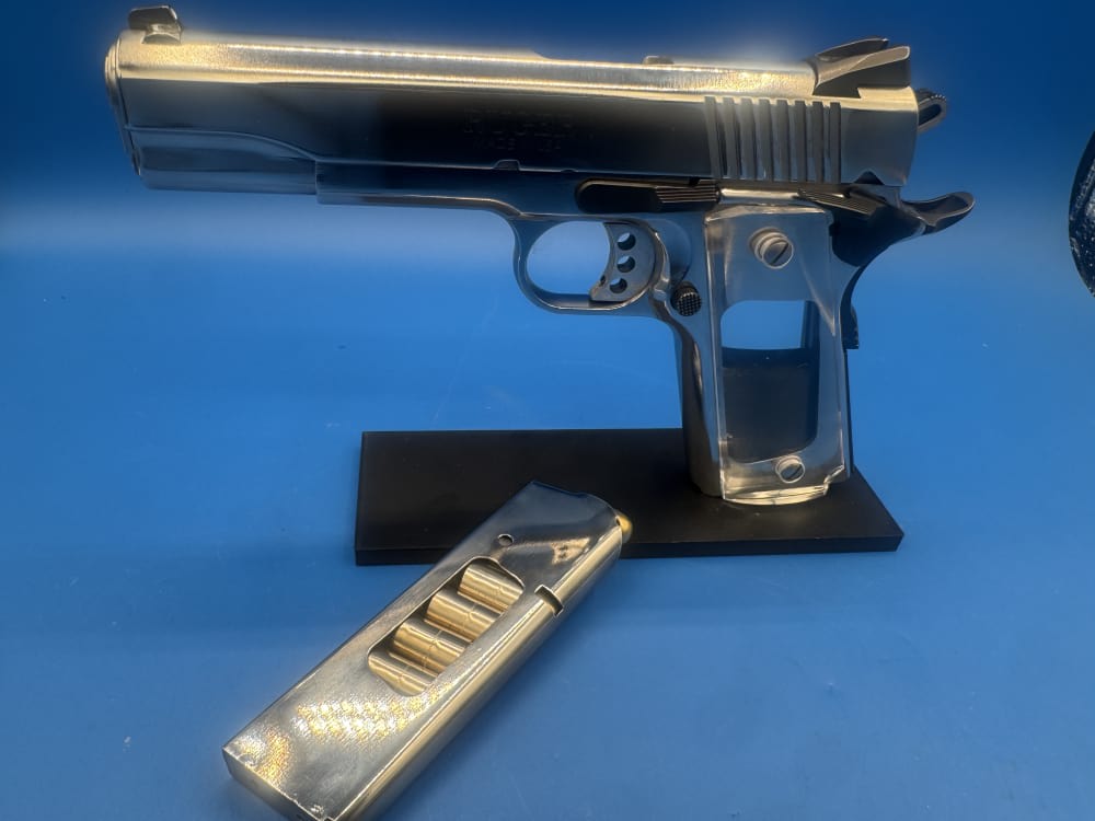 SPECTACULAR BRIGHT POLISHED Ruger SR 1911 45ACP 5" bbl NO RESERVE .01 Start-img-12