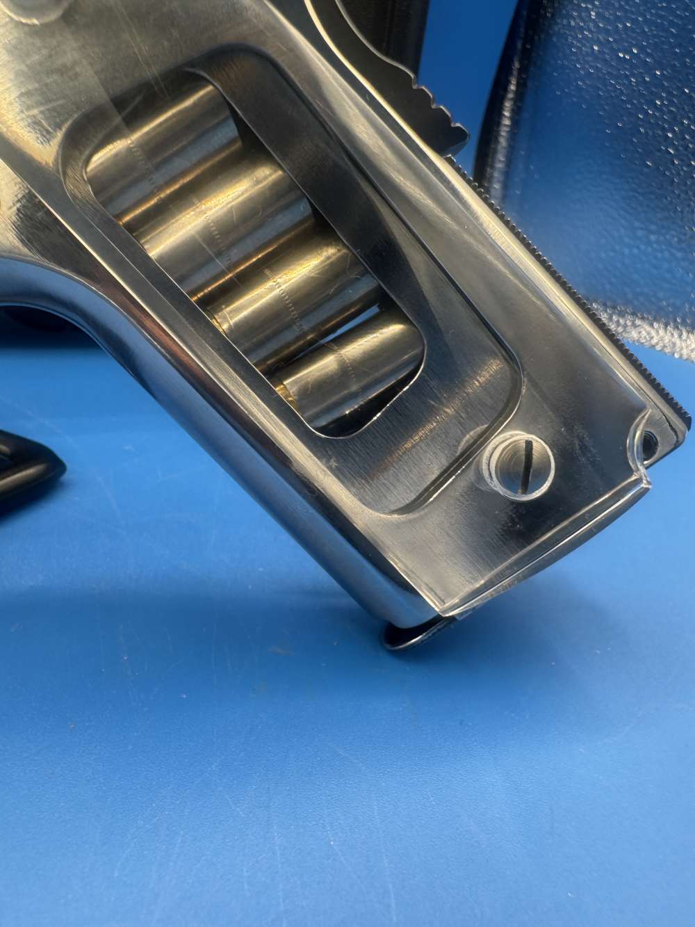 SPECTACULAR BRIGHT POLISHED Ruger SR 1911 45ACP 5" bbl NO RESERVE .01 Start-img-6