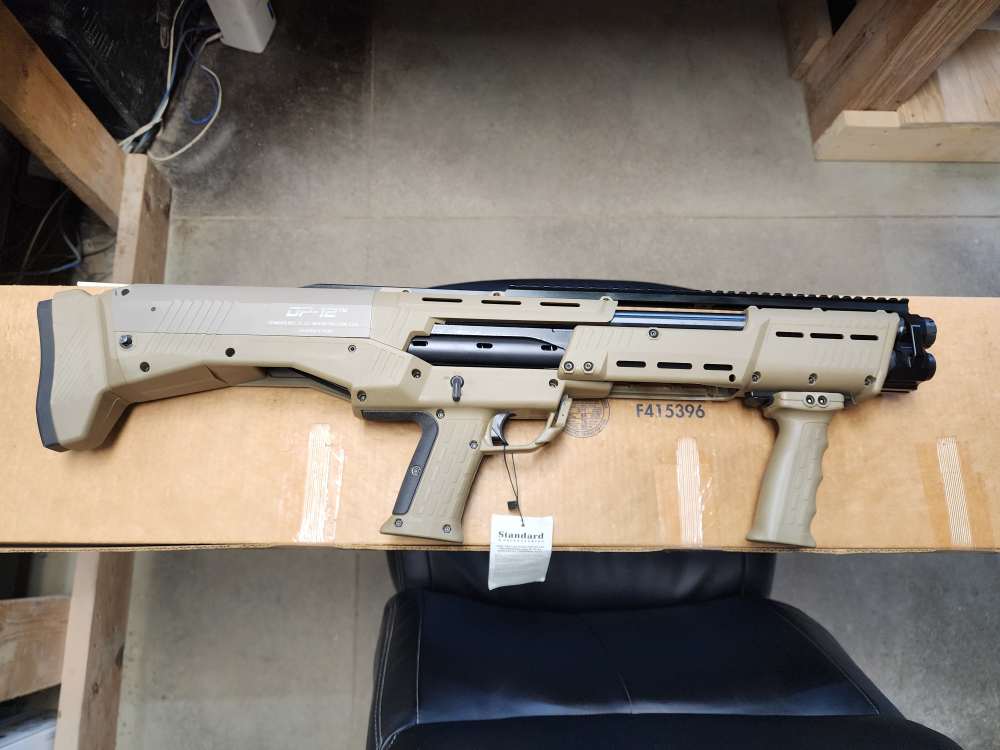 PICS! NEW STANDARD MANUFACTURING DP-12 PUMP SHOTGUN 12 GAUGE 18" FDE 14+2-img-0