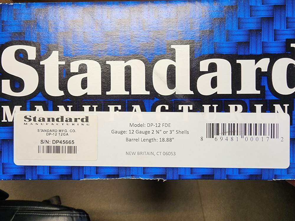 PICS! NEW STANDARD MANUFACTURING DP-12 PUMP SHOTGUN 12 GAUGE 18" FDE 14+2-img-1