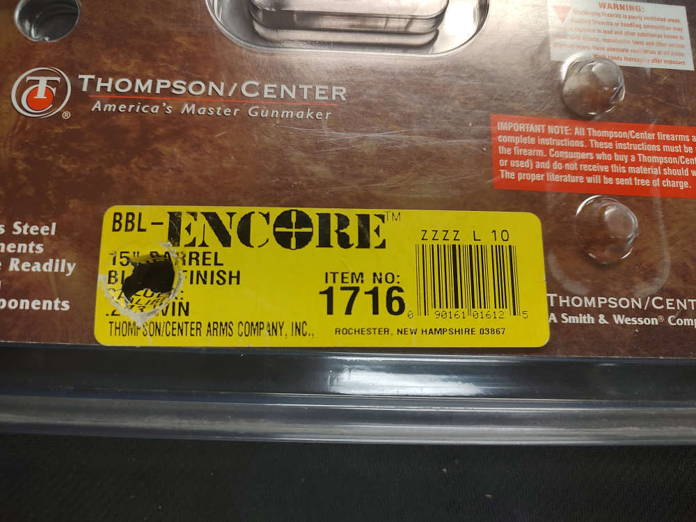 Thompson Center Encore 243 cal 15" blued barrel-img-3