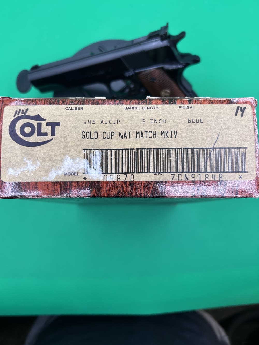 Colt 1911 Gold Cup National Match MKIV USED .45ACP-img-9