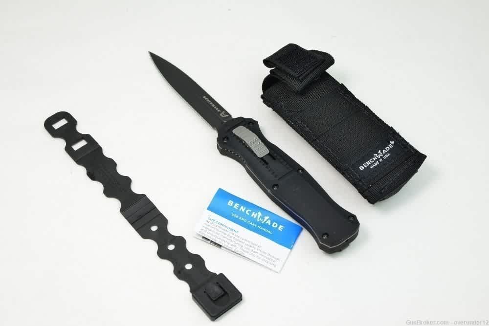 Benchmade 3300BK Infidel Tactical AUTO OTF Knife D2 with sheath AUTHENTIC -img-1