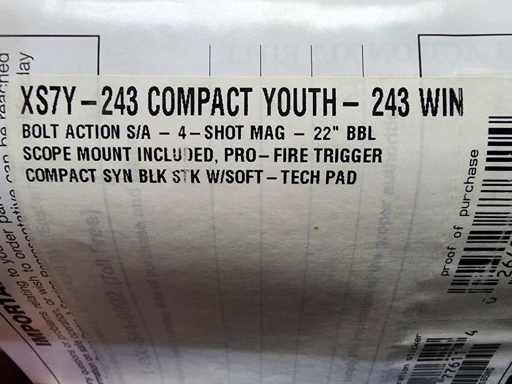 PICS! USED MARLIN X7 XS7Y COMPACT YOUTH 243 22 THREADED VORTEX SCOPE WIN-img-2