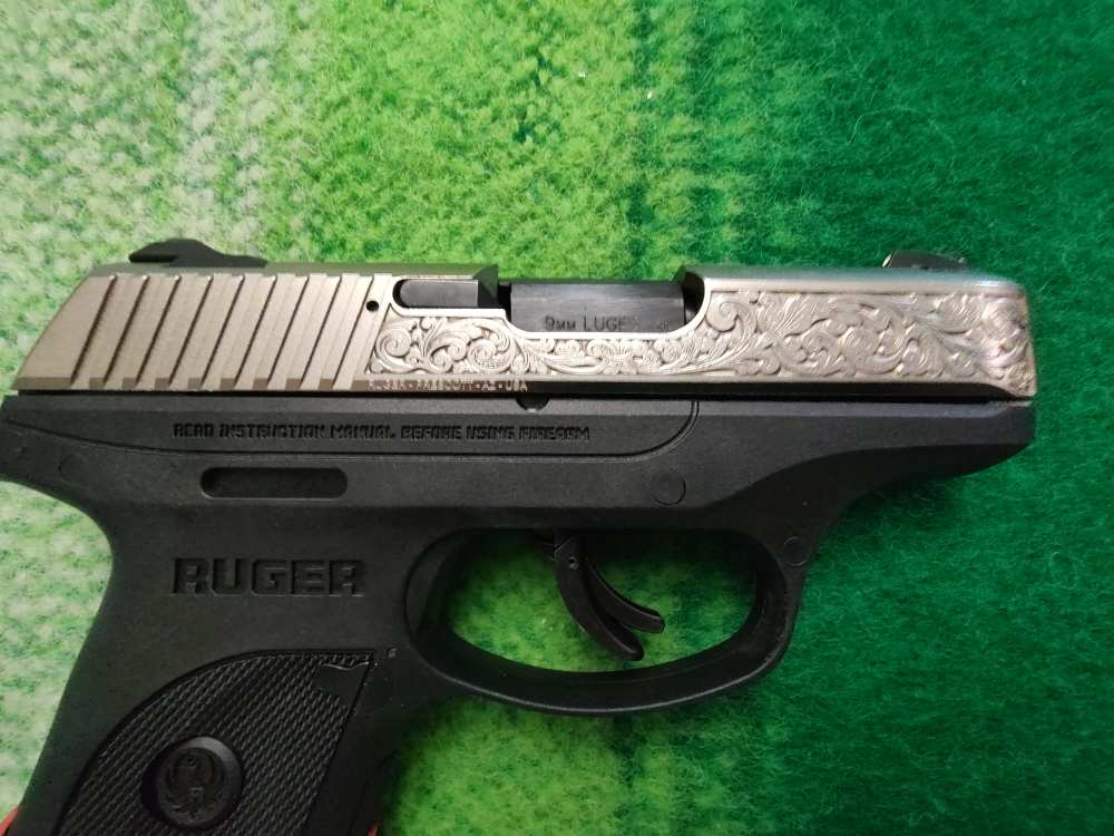 RUGER LC9s WITH NICKEL PLATED SLIDE AND FACTORY SCROLLING-img-6