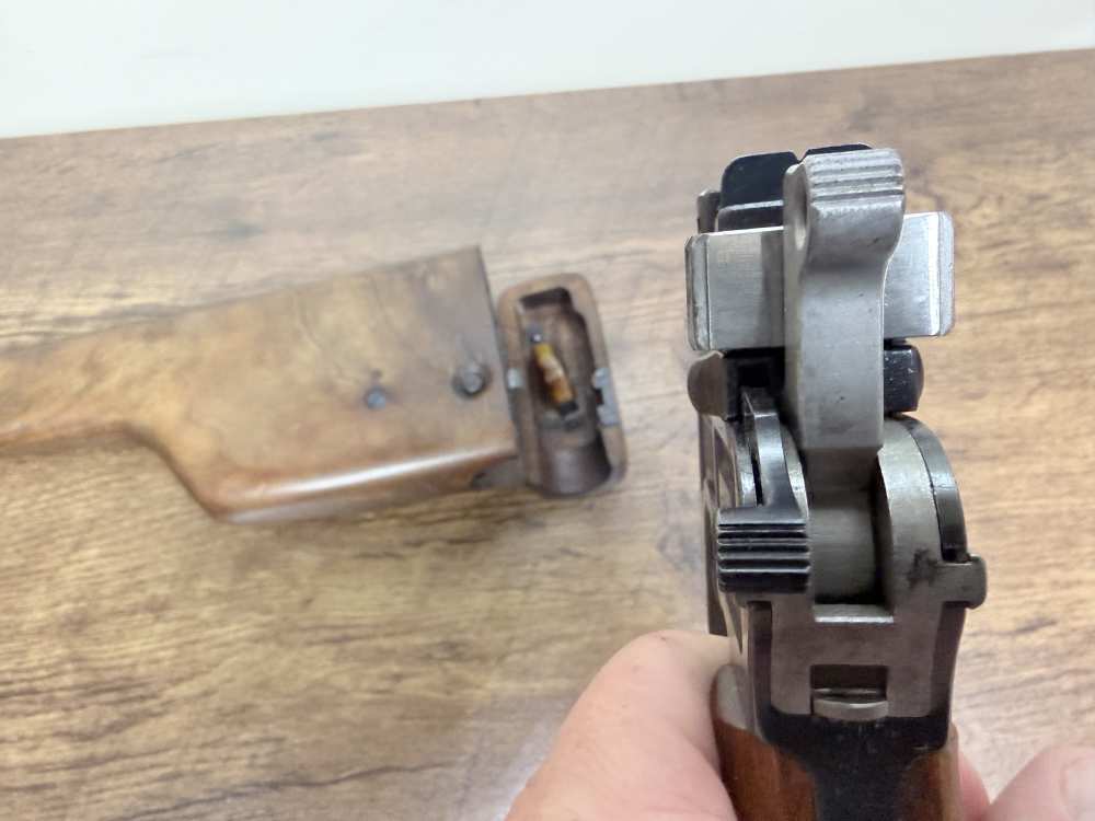 Mauser C96 – 1930 Commercial Broomhandle – 7.63x25mm – Original Finish-img-6