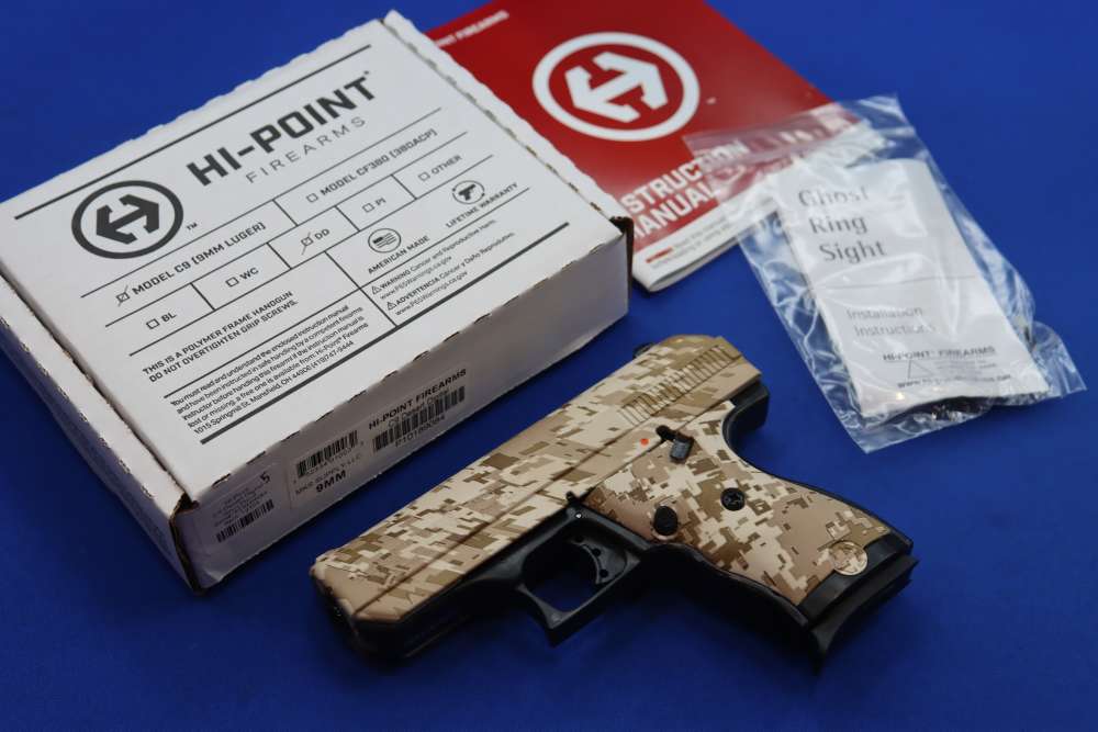 HI-POINT Model C9 Pistol 9MM Compact 3.5" Ghost Ring DESERT DIGITAL CAMO SA-img-0