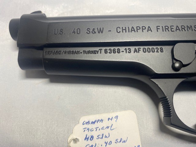 Chiappa Firearms M9 .40 caliber Pistol in box with 2 mags!-img-3