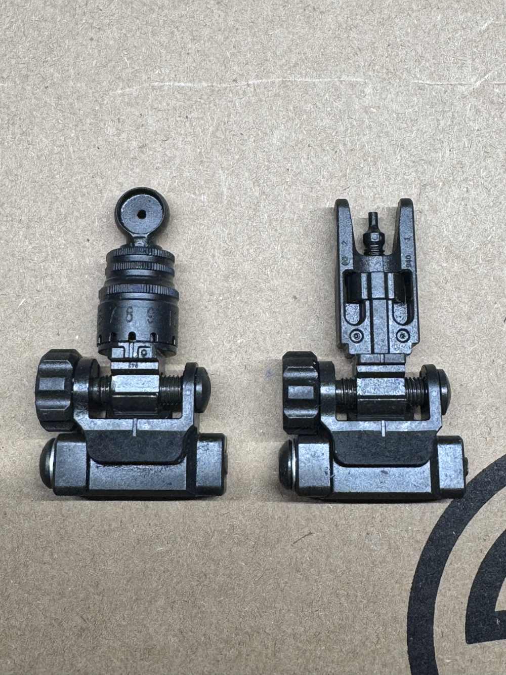 Sig Sauer Premium Folding Sights - (MCX LE models) Steel Iron Sights NEW -img-2