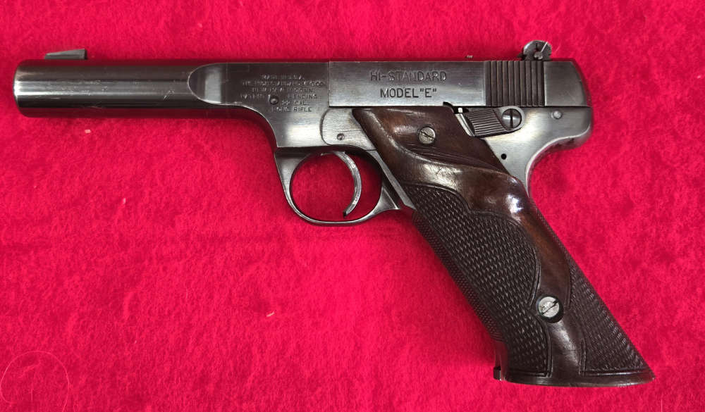 Hi-Standard Model E, .22 LR, 4.5" BBL, C&R-img-0
