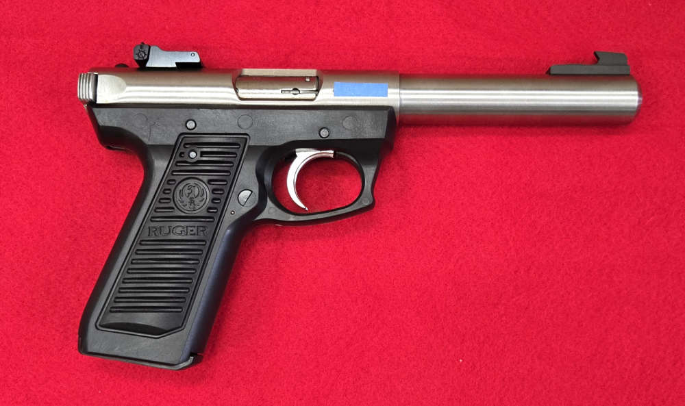Ruger Mark II 22/45, 22LR, 5.5" BBL, Stainless, 1997 MFG-img-1