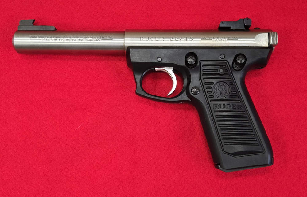 Ruger Mark II 22/45, 22LR, 5.5" BBL, Stainless, 1997 MFG-img-0