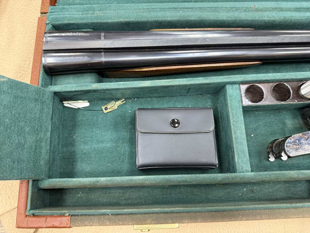 Tristar Brittany 20ga 26" Side by Side English Stock W/ Box and Case CLEAN-img-36