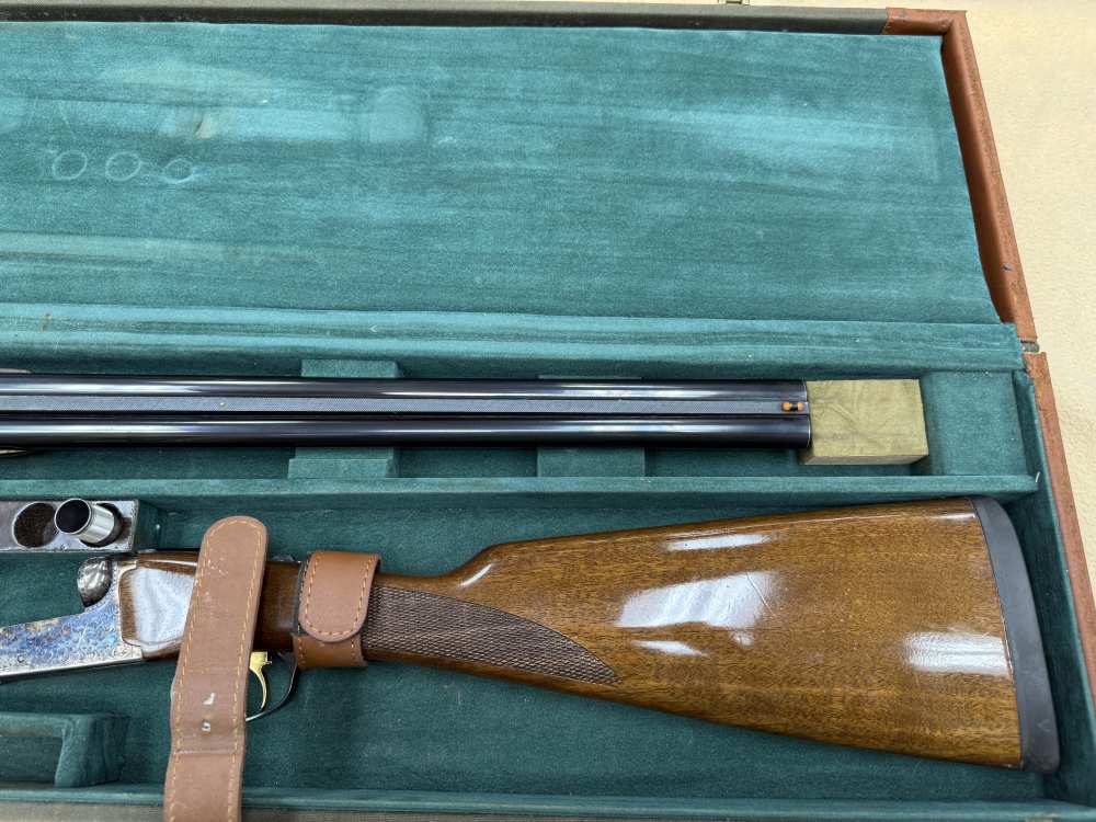 Tristar Brittany 20ga 26" Side by Side English Stock W/ Box and Case CLEAN-img-34